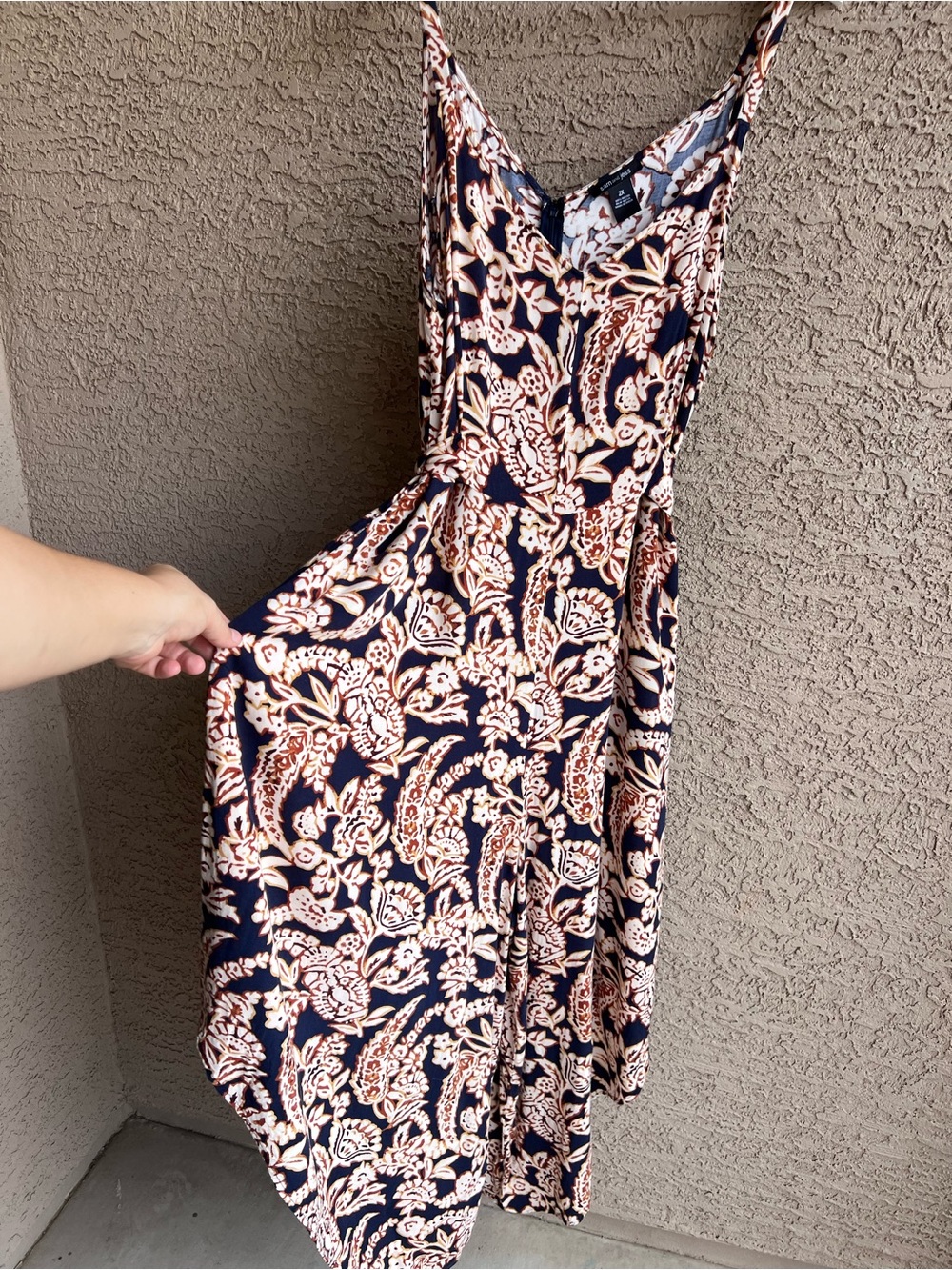 Sam & Jess Floral Paisley Wide Leg Jumpsuit Size 2X Plus Size Boho
